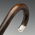 1931 British Vintage Men's Cane, Sterling Silver Decoration, Brown Shaft, 92cm